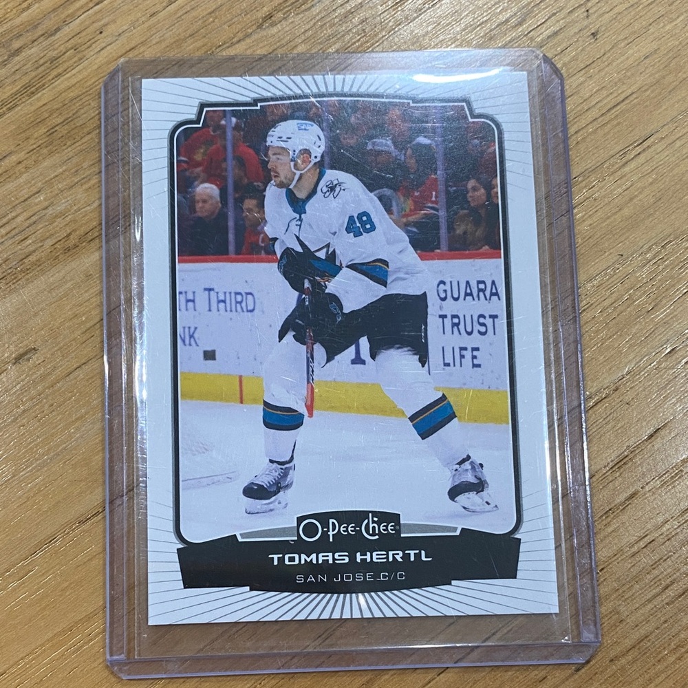 Tomas Hertl Trading Card - Black and White